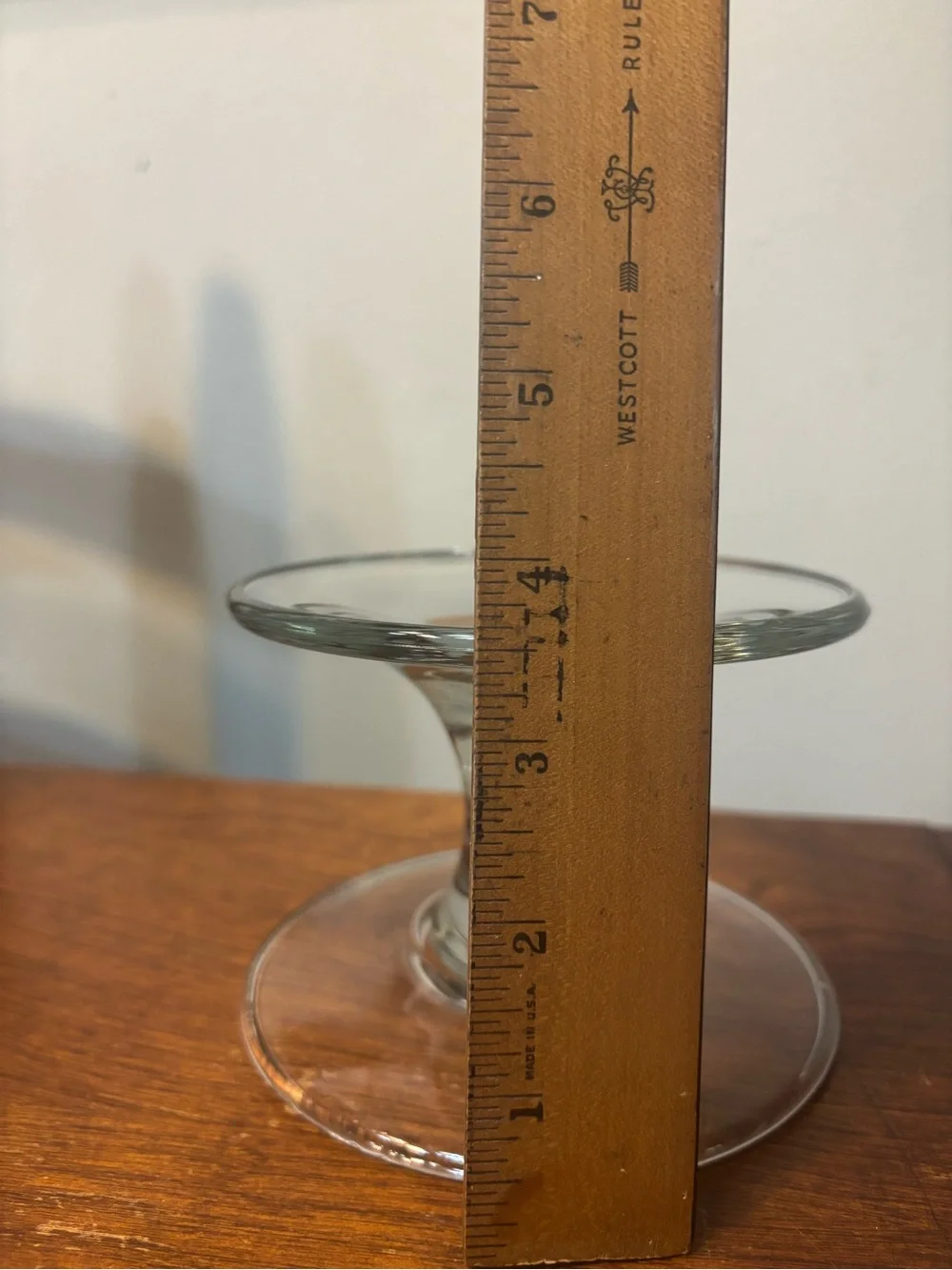 Pampered Chef Clear Glass Pedestal Cake Plate / Display Stand